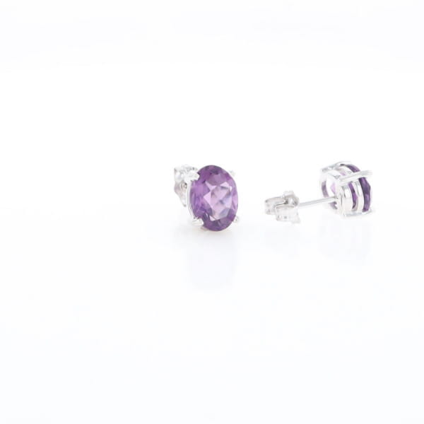 Amethyst Stud Earrings
