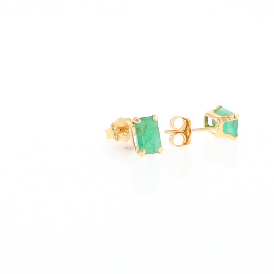 Emerald Stud Earrings