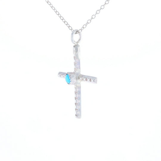 Native Turquoise Cross Necklace