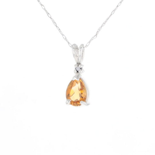 Citrine Pear Pendant