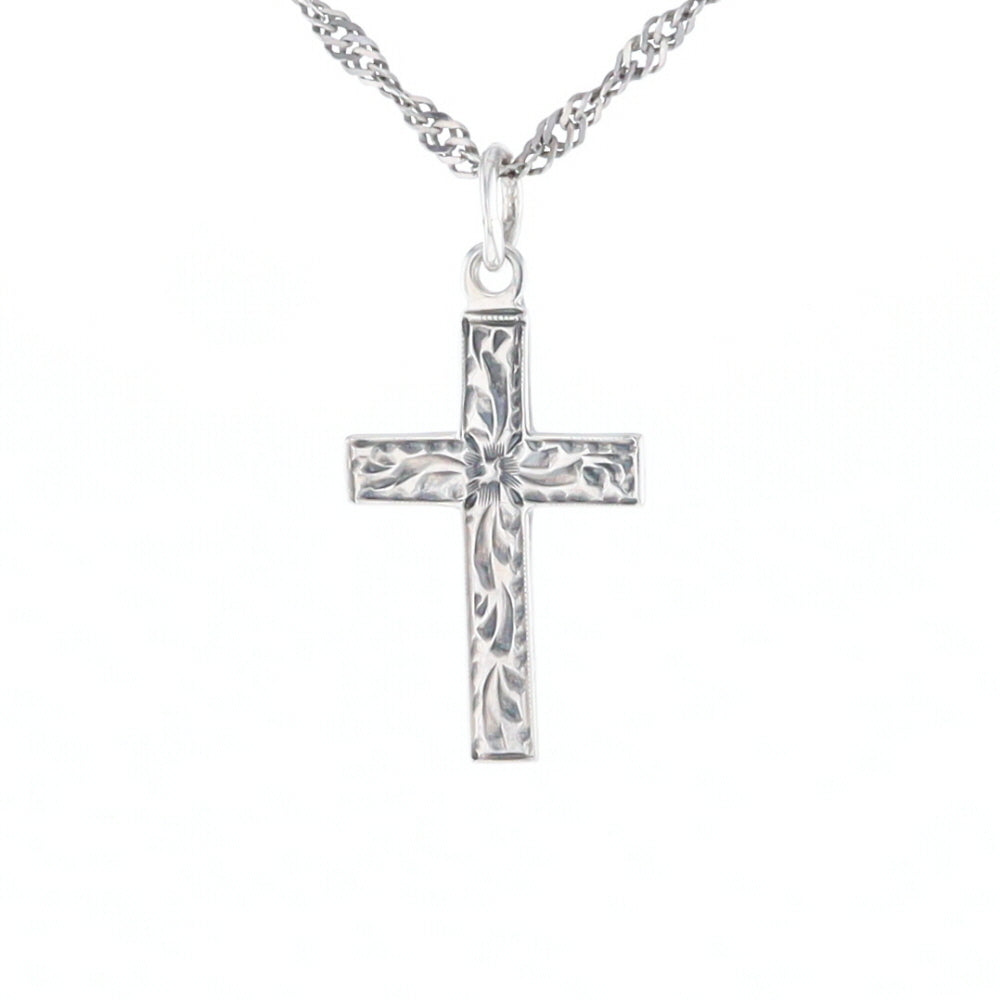 Floral Vine Cross Pendant