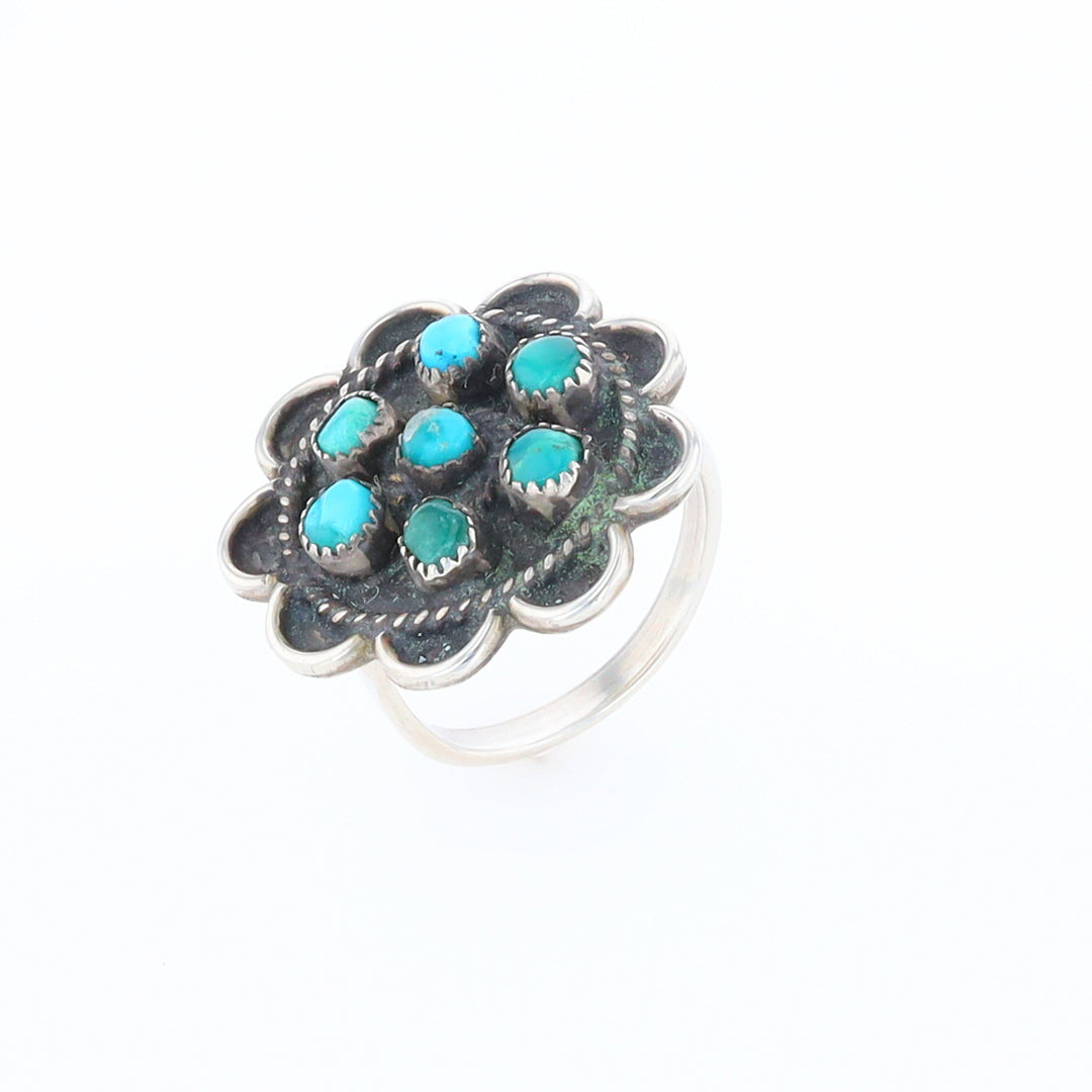 Turquoise Flower Ring