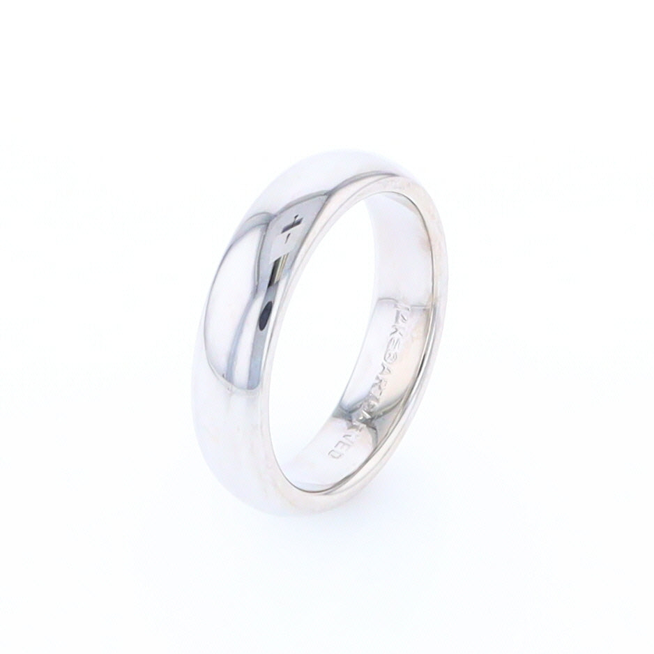 White Gold Wedding Band