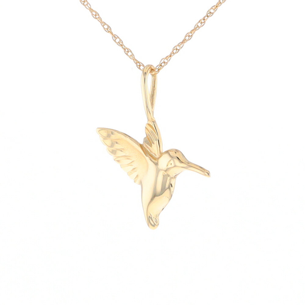 Gold Hummingbird Charm