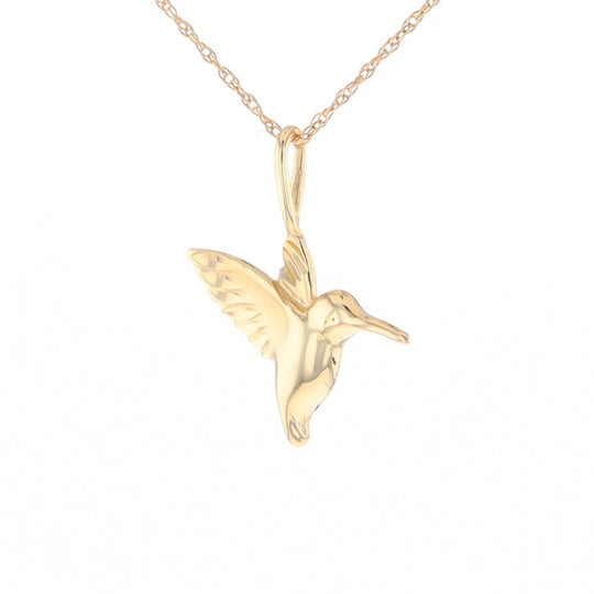 Gold Hummingbird Charm