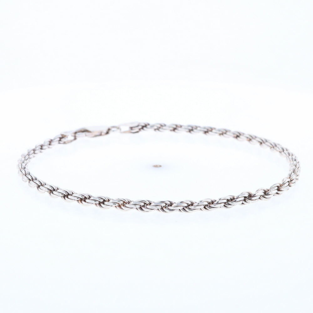 Silver Rope Bracelet