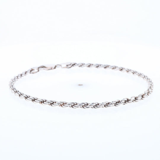 Silver Rope Bracelet