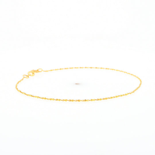 Gold Twist S Link Bracelet