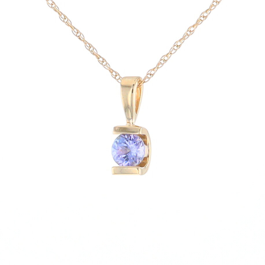 Solitaire Tanzanite Pendant