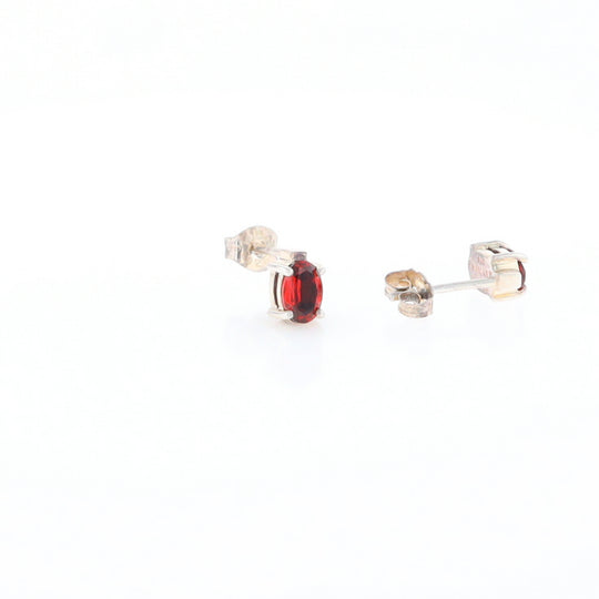 Garnet Stud Earrings