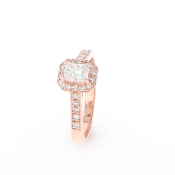 Princess Cut Diamond Halo Ring