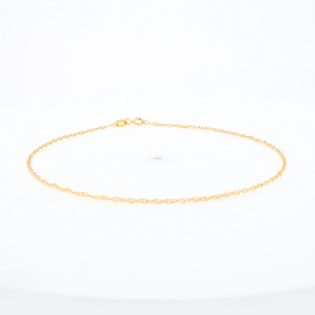 Gold Singapore Anklet