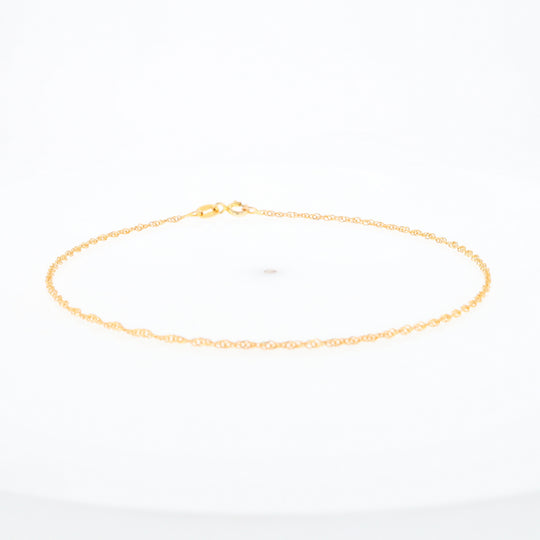 Gold Singapore Anklet