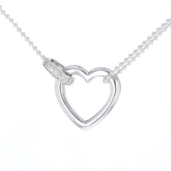 Diamond Clip Heart Necklace