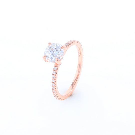 Rose Gold Lab Grown Diamond Engagement Ring