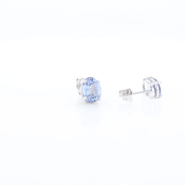Ceylon Sapphire Stud Earrings