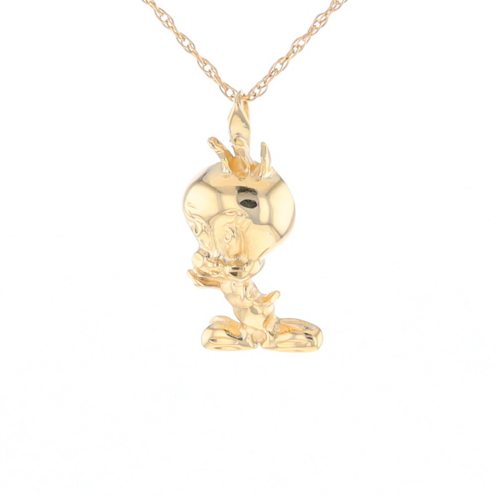 Gold Tweety Bird Pendant