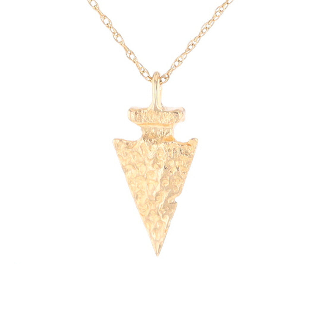 Gold Arrowhead Pendant