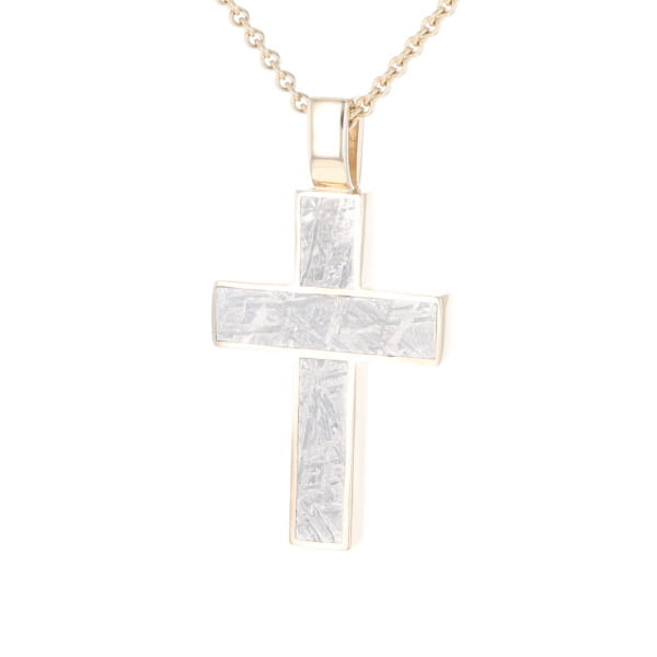 Meteorite Cross Pendant