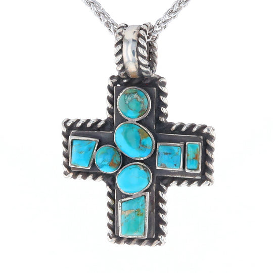 Turquoise Cross Pendant