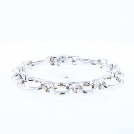 Sterling Silver Open Cable Link Bracelet