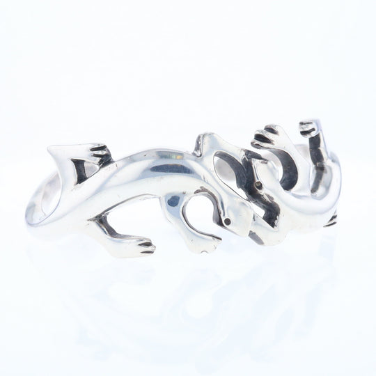 Sterling Silver Lizard Cuff Bracelet