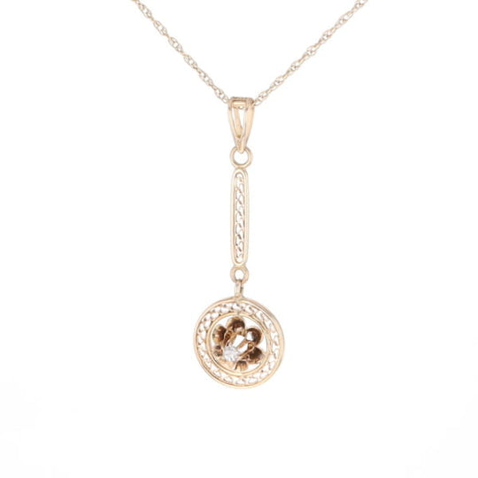 Buttercup Filigree Vintage Pendant