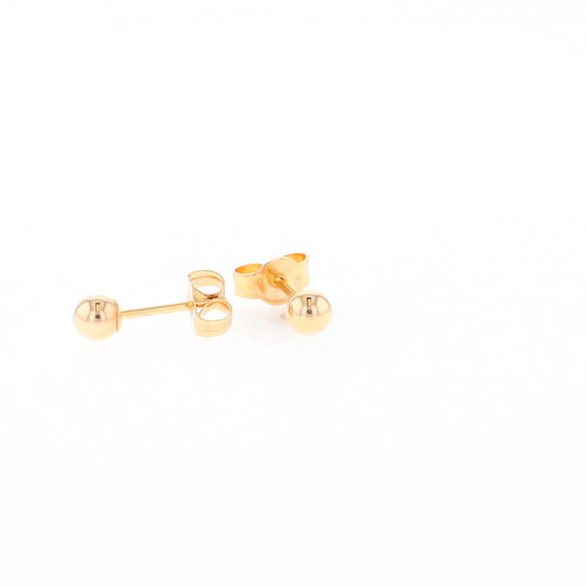 Gold Ball Stud Earrings