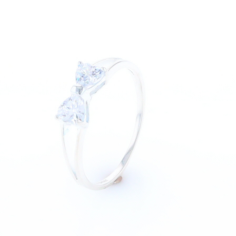 Cubic Zirconia Bow Tie Ring