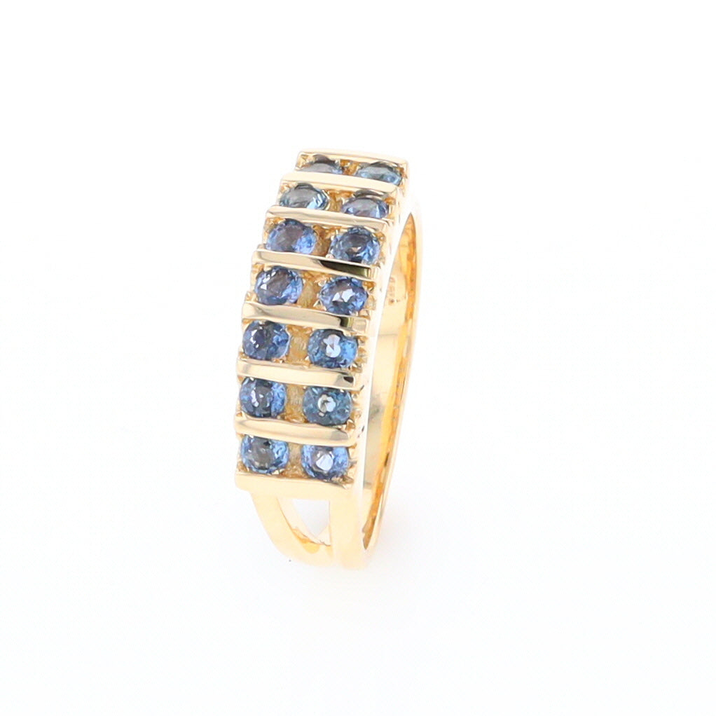 Channel Set Sapphire Ring