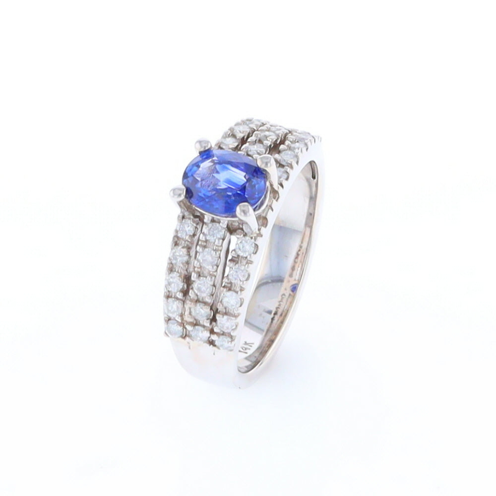 Sapphire Triple Band Ring