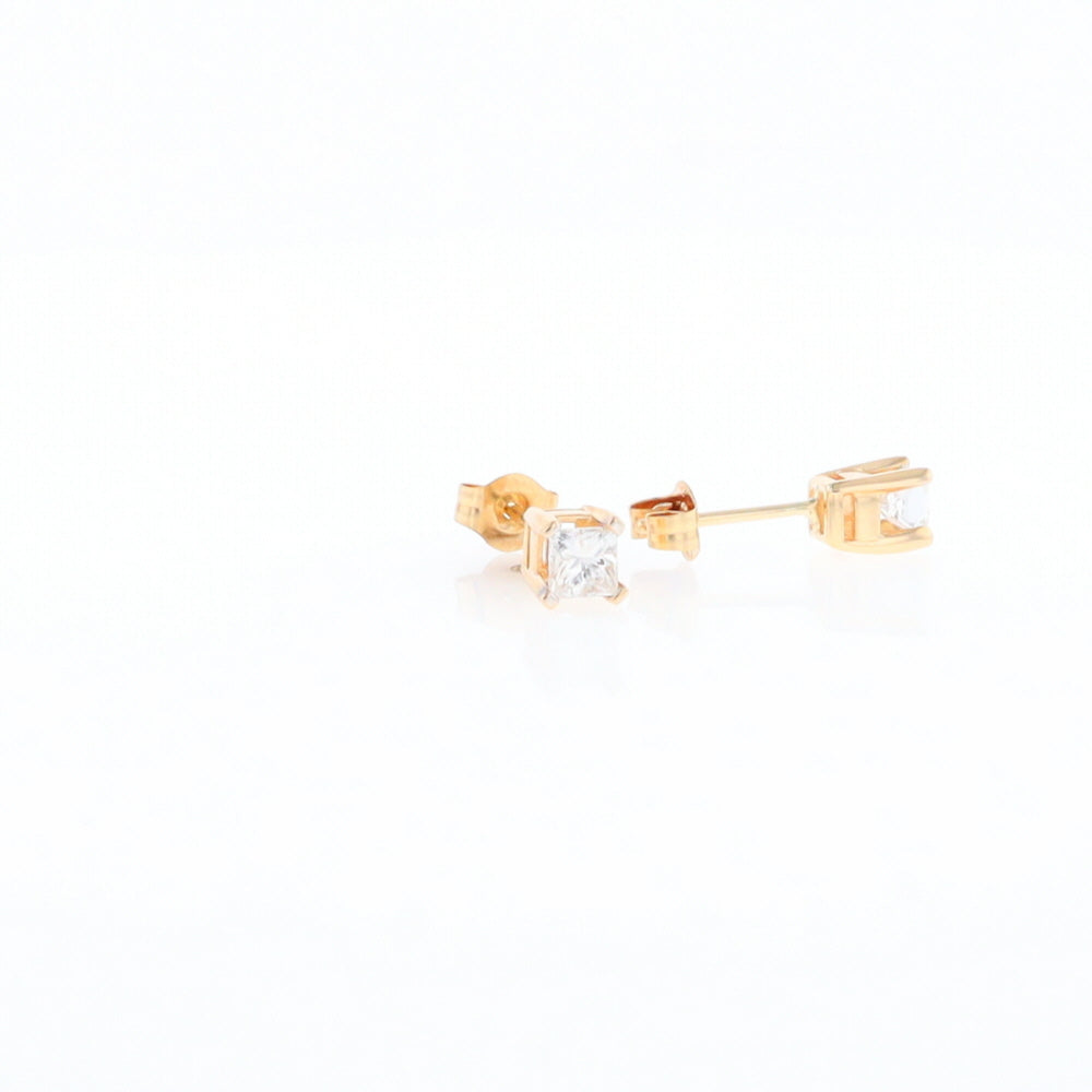 0.48ctw Princess Cut Diamond Studs