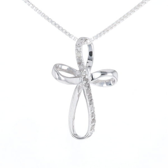Open Loop Cross Necklace
