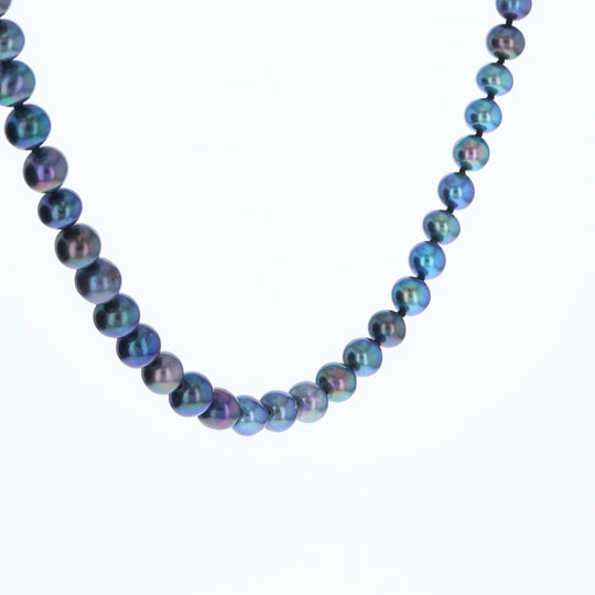 Cultured Tahitian Blue Pearl Strand Necklace