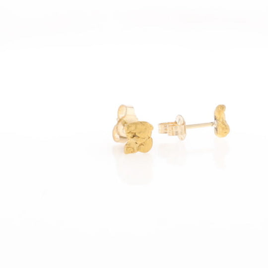 Natural Gold Nugget Earrings