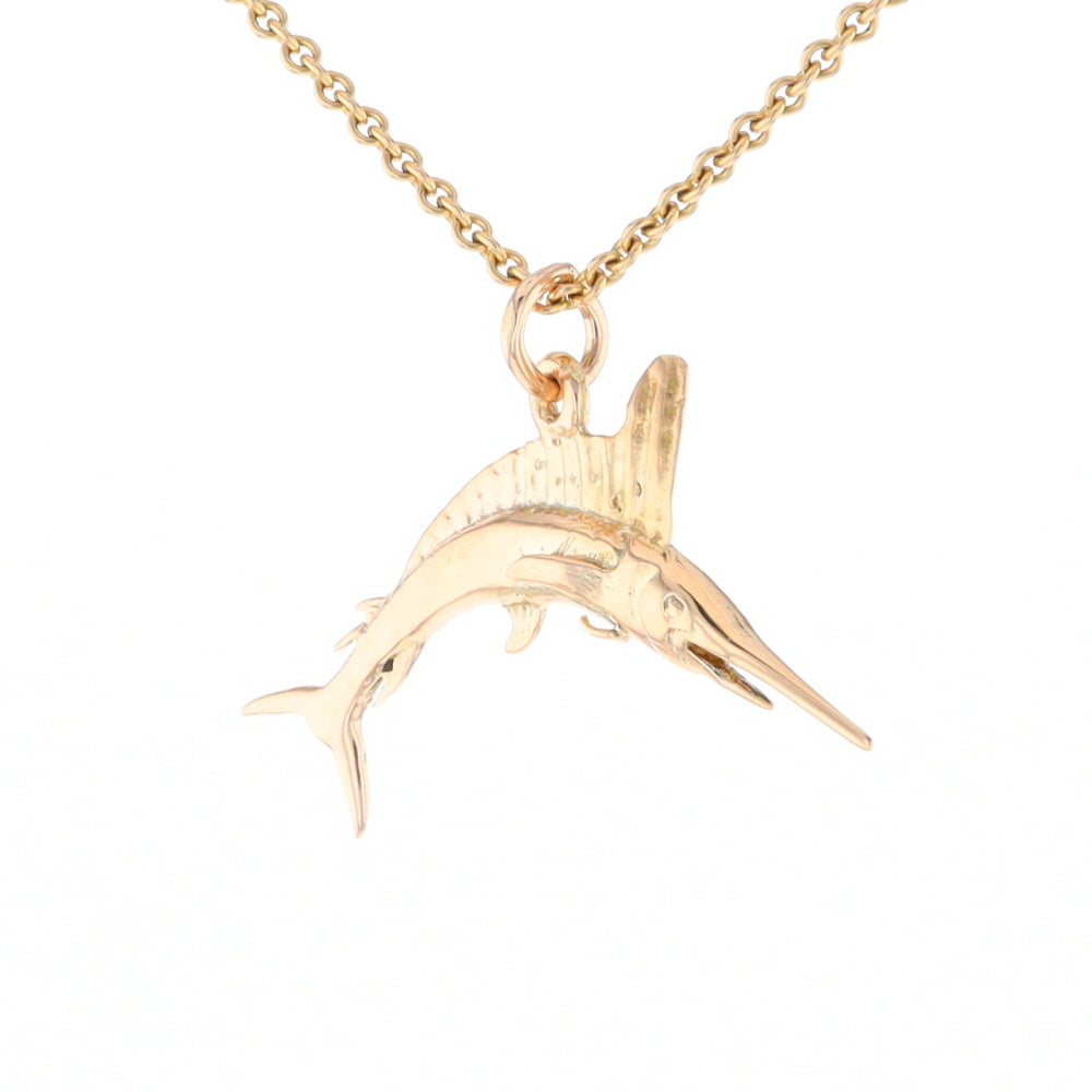 Gold Sailfish Pendant