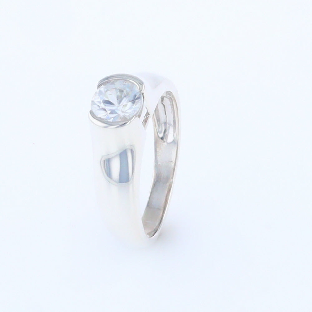 Cubic Zirconia Solitaire Ring