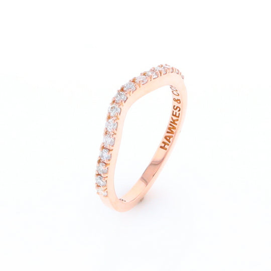 Rose Gold Diamond Wedding Band