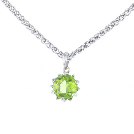 Solitaire Peridot Tulip Pendant