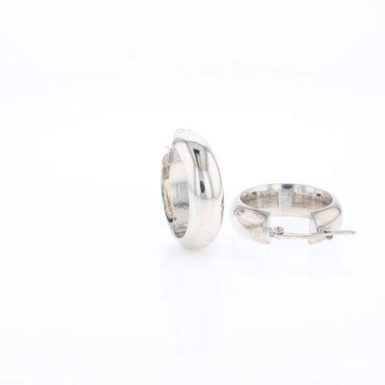 Hollow Round Tube Hoop Earrings