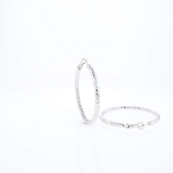Diamond Cut Hoops
