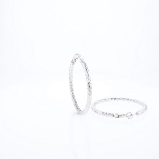 Diamond Cut Hoops