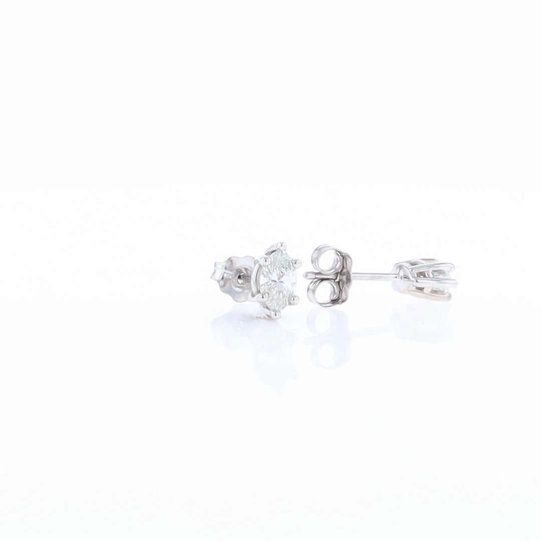 0.51ct Marquise Diamond Studs