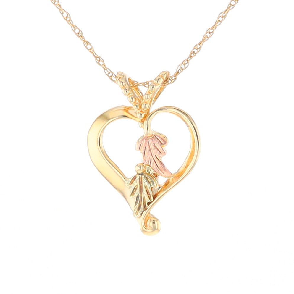 Black Hills Gold Open Heart Necklace