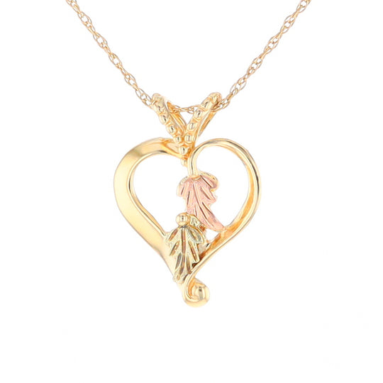 Black Hills Gold Open Heart Necklace
