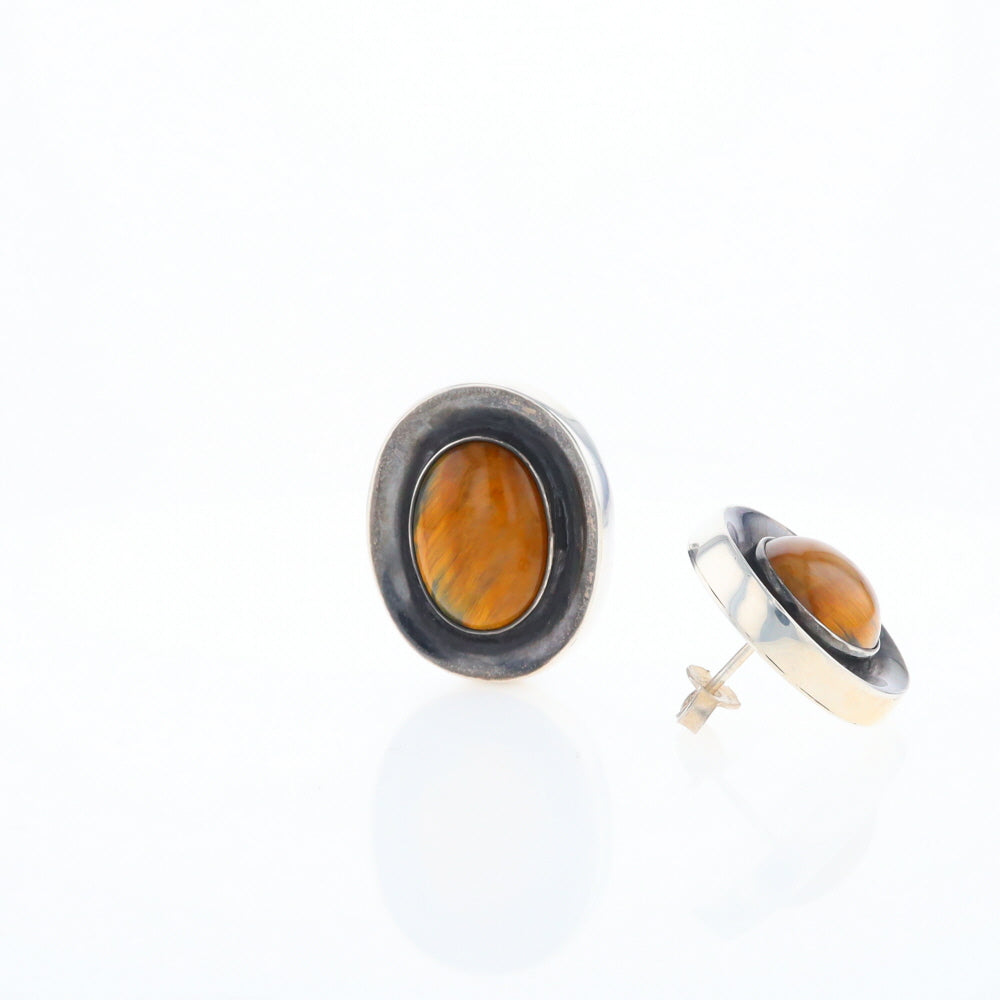 Native Brown Tigers Eye Earrings