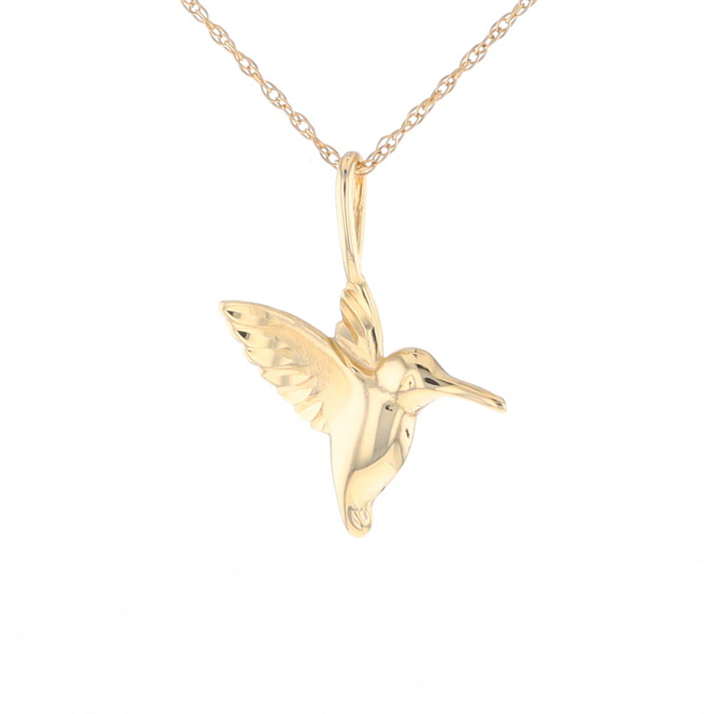 Gold Hummingbird Charm