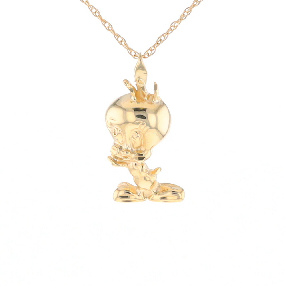 Gold Tweety Bird Pendant