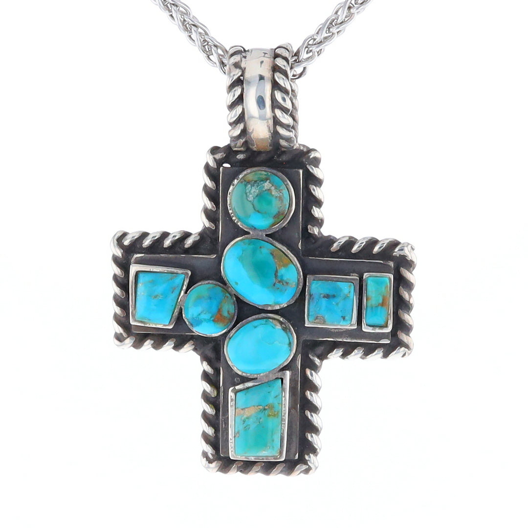 Turquoise Cross Pendant