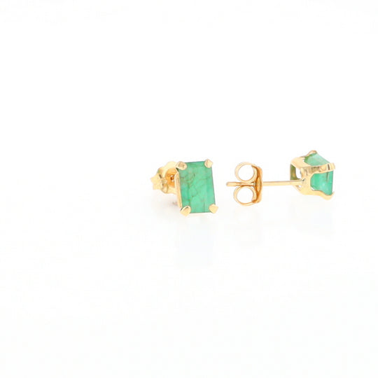 Emerald Stud Earrings